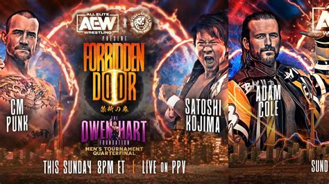 Forbidden Door Match Card List Of Matches That Will Happen On The