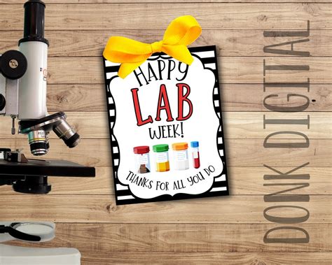 Happy Lab Week Tag Printable Lab Week T Happy Medical Laboratory