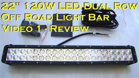 W Dual Row Epistar Led Light Bar Review Youtube