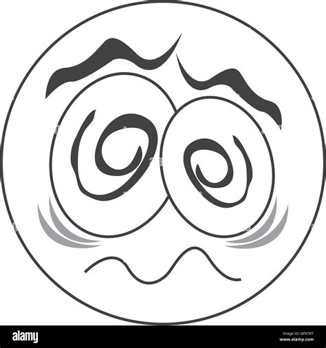 Traumatized Cartoon Eyes Icon Stock Vector Images Alamy