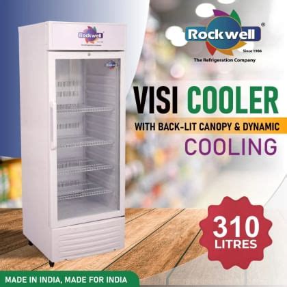 Rockwell RVC400A 310 L Single Glass Door Visi Cooler Price In India