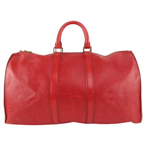 Louis Vuitton Keepall Bag Epi Leather 50 At 1stdibs