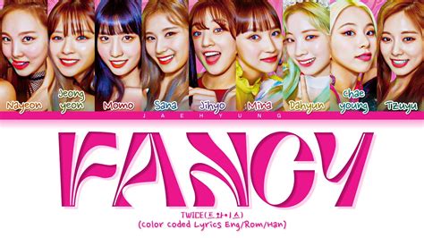 Twice트와이스 Fancy Color Coded Lyrics Engromhan가사 Youtube