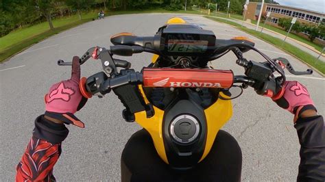 2022 Honda Grom Vs DRZ 400SM Wheelies YouTube