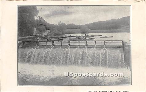 The Dam Kenoza Lake New York Ny Postcard