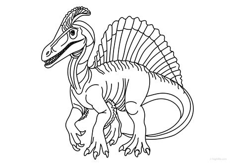 Spinosaurus Coloring Page Pdf Highfile