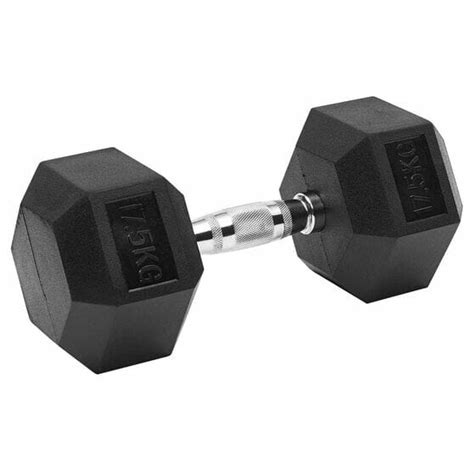 Harley Fitness 17 5kgs Rubber Coated Fixed Hex Dumbbell Set Jomla Ae