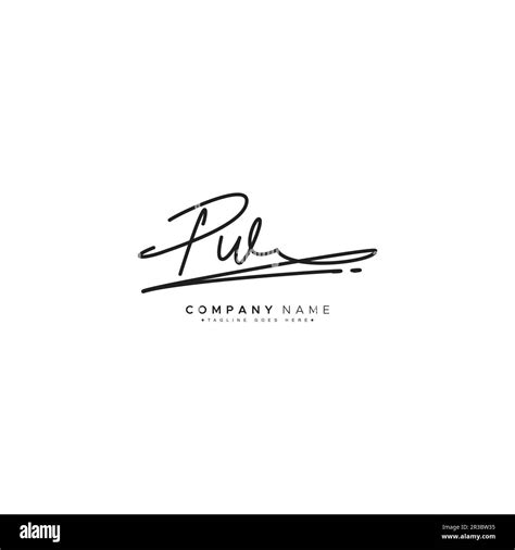 P Signature Logo Hi Res Stock Photography And Images Alamy