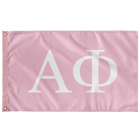 Alpha Phi Sorority Flag Azalea And White Designergreek2