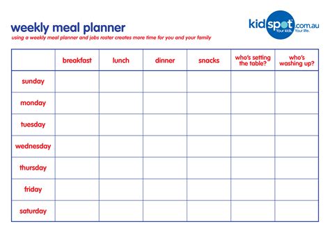 Weekly Family Meal Planner - How to create a Weekly Family Meal Planner? Download this Weekly ...