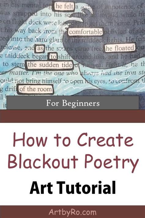 How To Create Blackout Poetry For Beginners Blackout Poetry Art