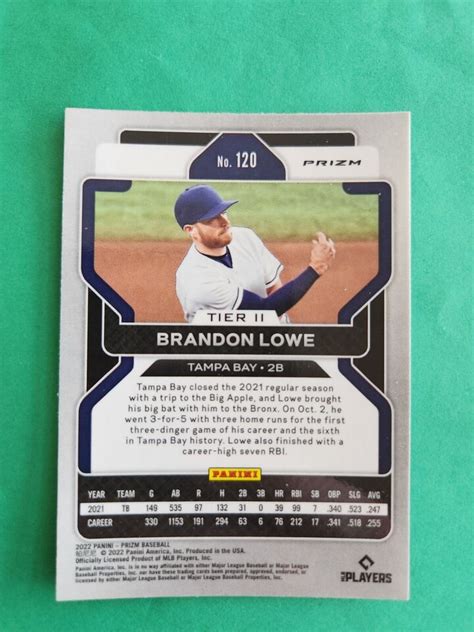 Panini Prizm Tier Ii Brandon Lowe Red White Blue Prizm Ebay