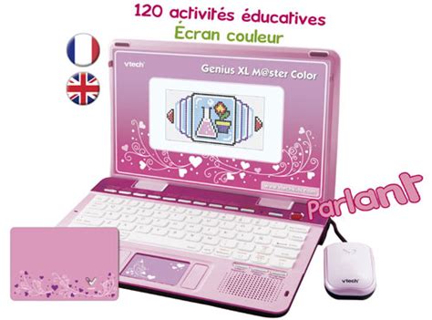 Ordinateur éducatif Genius XL Master Color Vtech rose Ordinateur