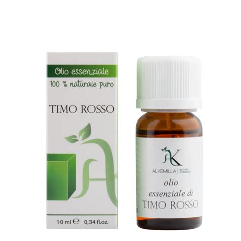 Alkemilla Eco Bio Cosmetic Olio Essenziale Bio Timo Rosso Bioverbena