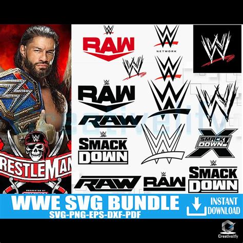 Files Wwe Design Svg Bundle Digital Prints Creativelify