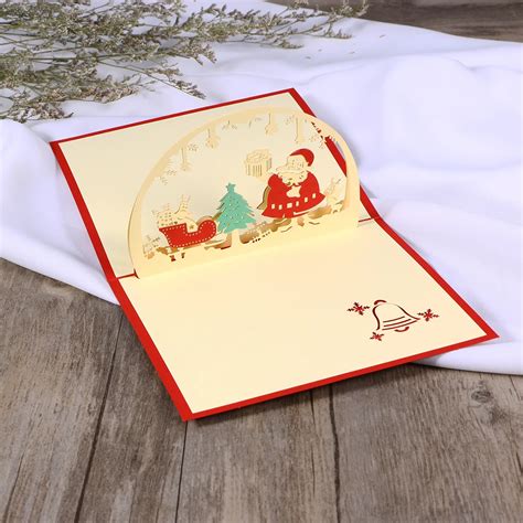 3d Christmas Themed Pop Up Cards Merry Christmas Card For Christmas