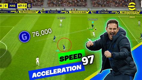 High Speed Cf In Pes 2022 Just 76000 Gp Efootball 2022 Mobile Youtube