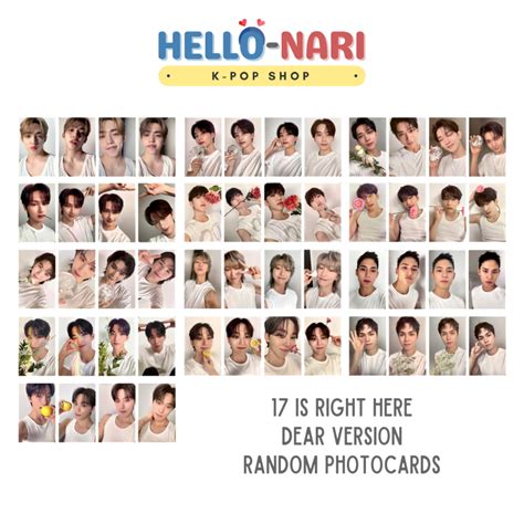 Seventeen Is Right Here Dear Version Official Random Photocards