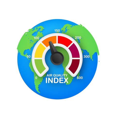 Premium Vector Infographic With Air Quality Index On Dust Background