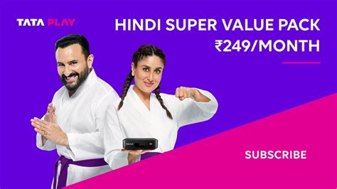 Tata Play Hindi Super Value Pack हद सपर वलय पक Only 249