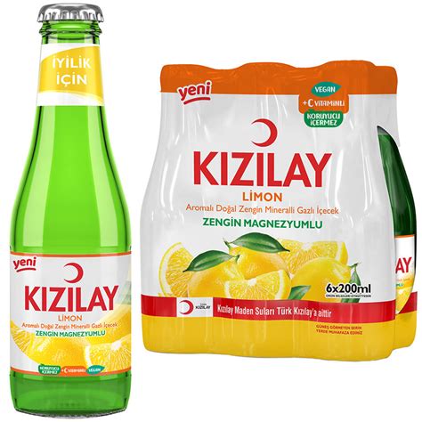 Kızılay Limonlu Maden Suyu 200 ml 6 lı Paket Avansas