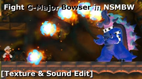 Fight G Major Bowser In Nsmbw [texture And Sound Edit] Youtube