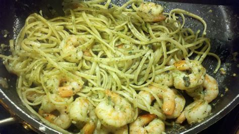 Tracy S Tasty Treats Garlic Pesto Shrimp Linguine