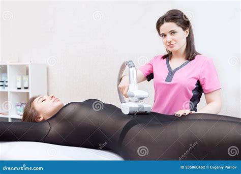 Process Lpg Massage To Remove Cellulite From Body Woman For Lifting