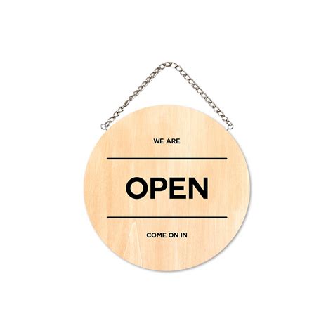 Jual Open Closed Sign Papan Tanda Open Close Wall Signage Open