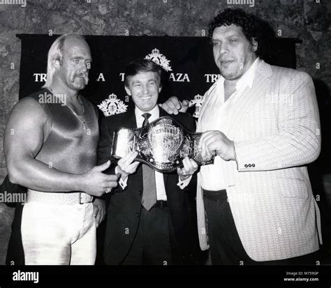 Hulk hogan donald trump andre the giant hi-res stock photography and ...