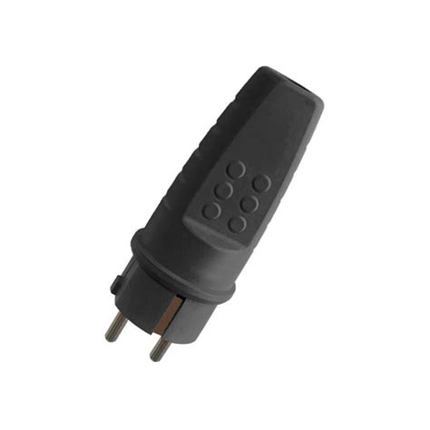 spina schuko  gomma  nera