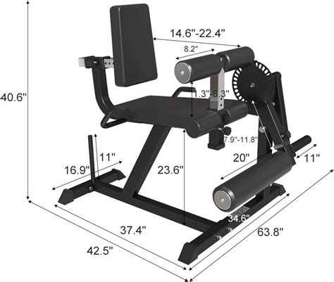 Spart Leg Extension And Leg Curl Machine Adjustable Plate Loaded Lower