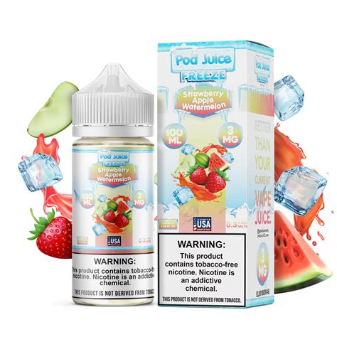 Strawberry Apple Watermelon Freeze By Pod Juice 55 Wholesale