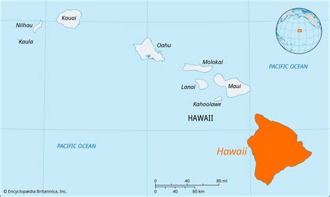 Hawaiian Islands Map