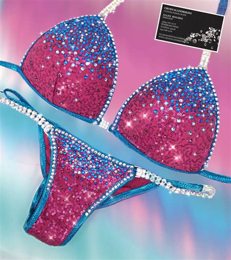 Crystallinibikini Blue Competition Bikini Bikini Competition Bikinis