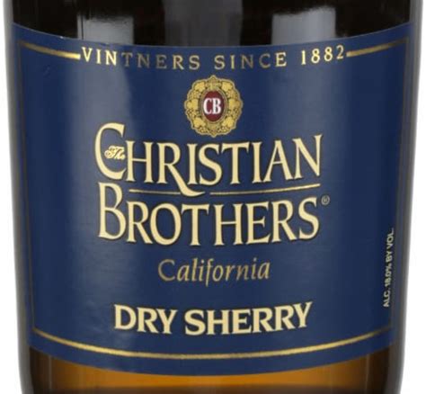 Christian Brothers Dry Sherry California 750 Ml Fred Meyer