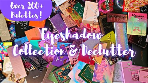 Eyeshadow Palette Collection And Declutter Over 200 Palettes Youtube