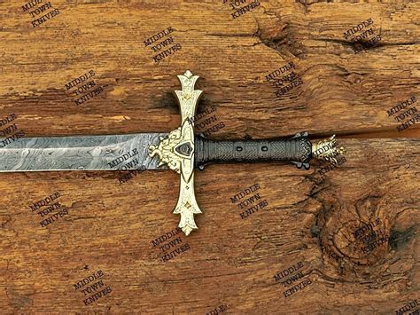 Damascus Steel King Arthur Sword Excalibur Sword Crown Edition