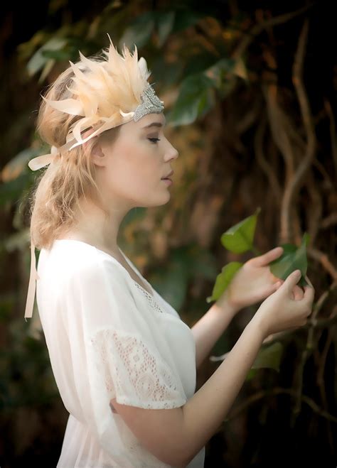 Costume Headpiece Bohemian Wedding Hair Accessory Feather