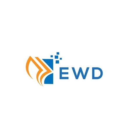 Ewd Credit Repair Accounting Logo Design On White Background Ewd