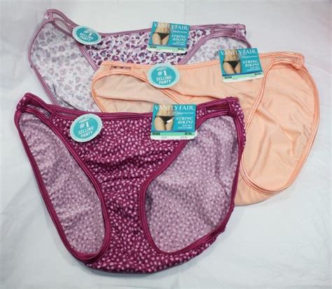 NWT Set VANITY FAIR ILLUMINATION STRING BIKINI PEACH PLEASE