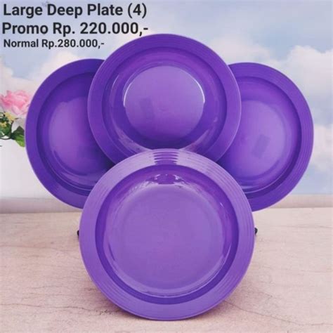 Tupperware Large Deep Plate Piring Tupperware Pcs Lazada Indonesia