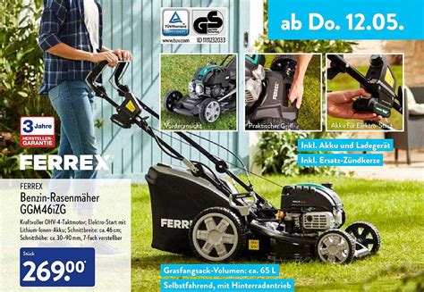 Ferrex Benzin Rasenm Her Ggm Izg Angebot Bei Aldi Nord Prospekte De