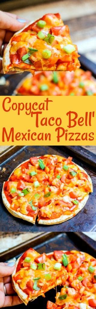 Taco Bell Mexican Pizzas Copycat