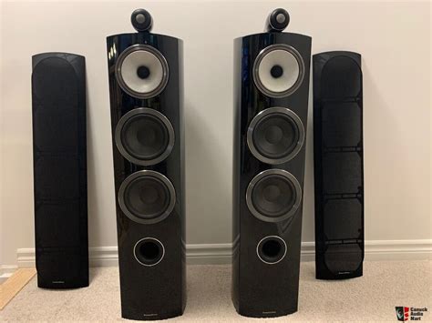 Bowers Wilkins 804 D3 Floor Standing Speakers In Gloss Black For Sale