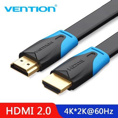 Jual Kabel HDMI Vention B02 1M FLAT Ver 2 0 4k 60hz UHD FHD 1080 720