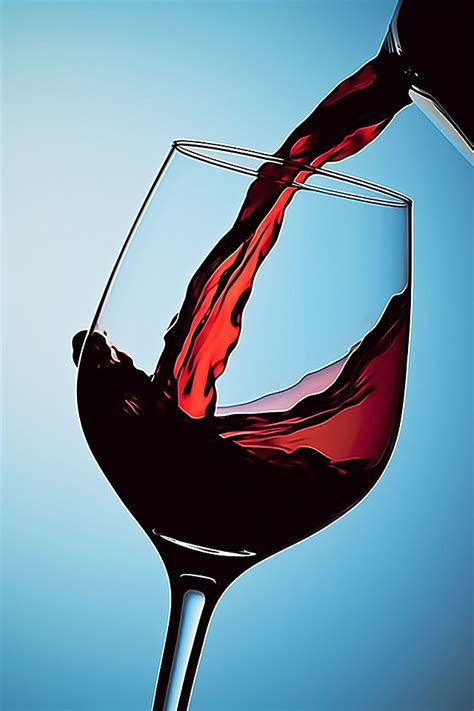 Red Wine Is Being Poured Into A Glass Background Wallpaper Image For