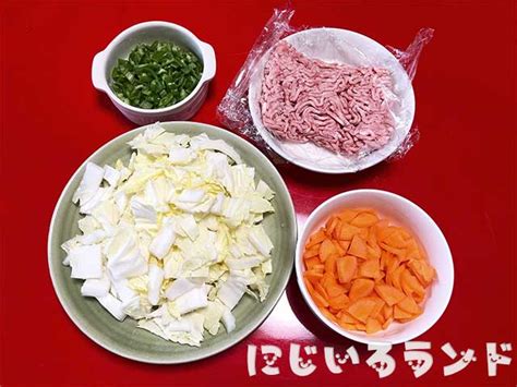 フライパン一つで簡単メニュー！ご飯がすすむ「豚肉と白菜のみそ炒め」給食レシピ｜幼児食・保育園レシピ にじいろランド Note園