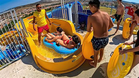 Rafting Waterslide At Oasis Aquapark Alacat Cesme Izmir Turkey