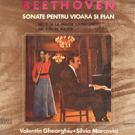 Beethoven Silvia Marcovici Valentin Gheorghiu Sonate Pentru